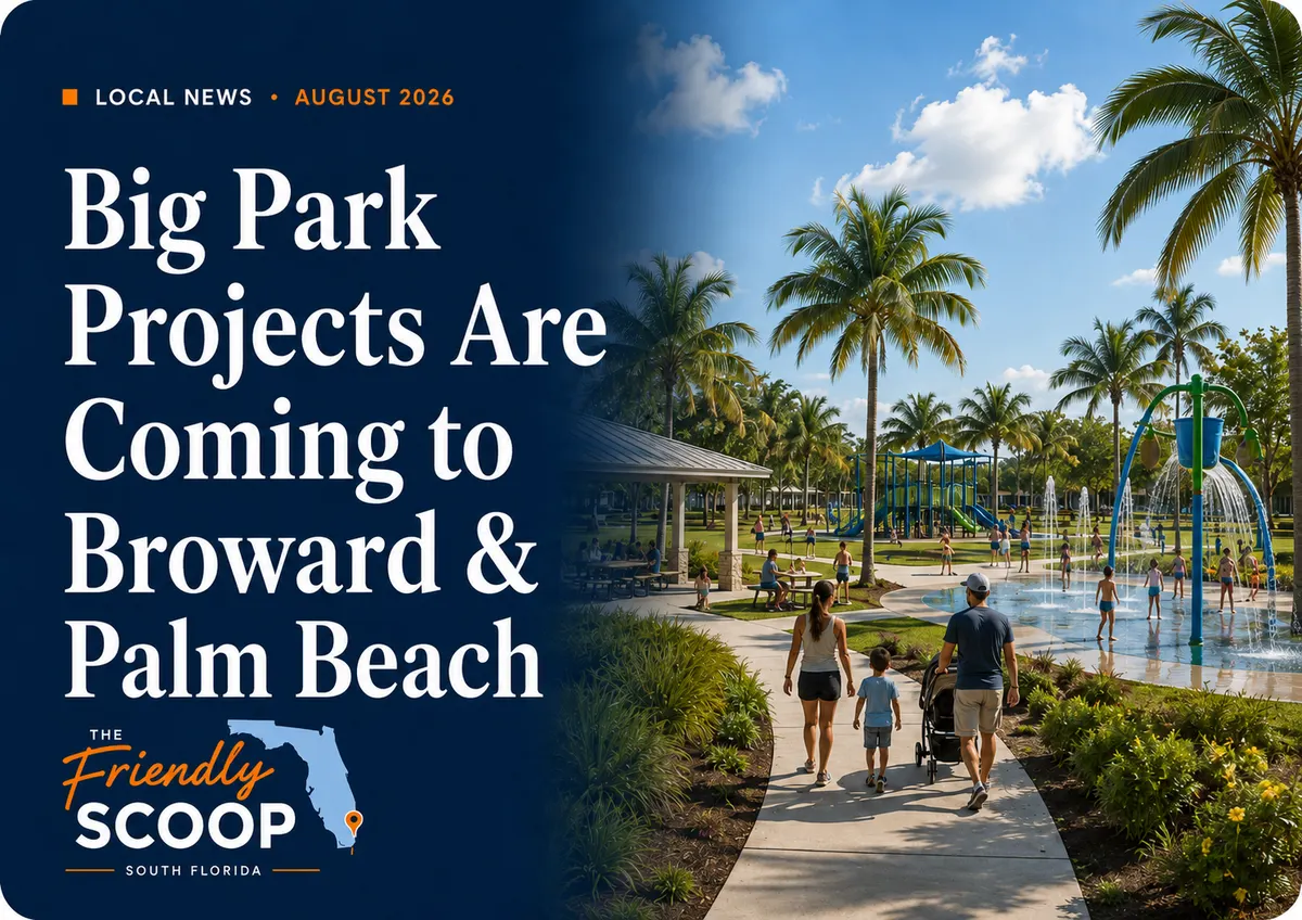 New parks under construction across Broward and Palm Beach County in 2026.