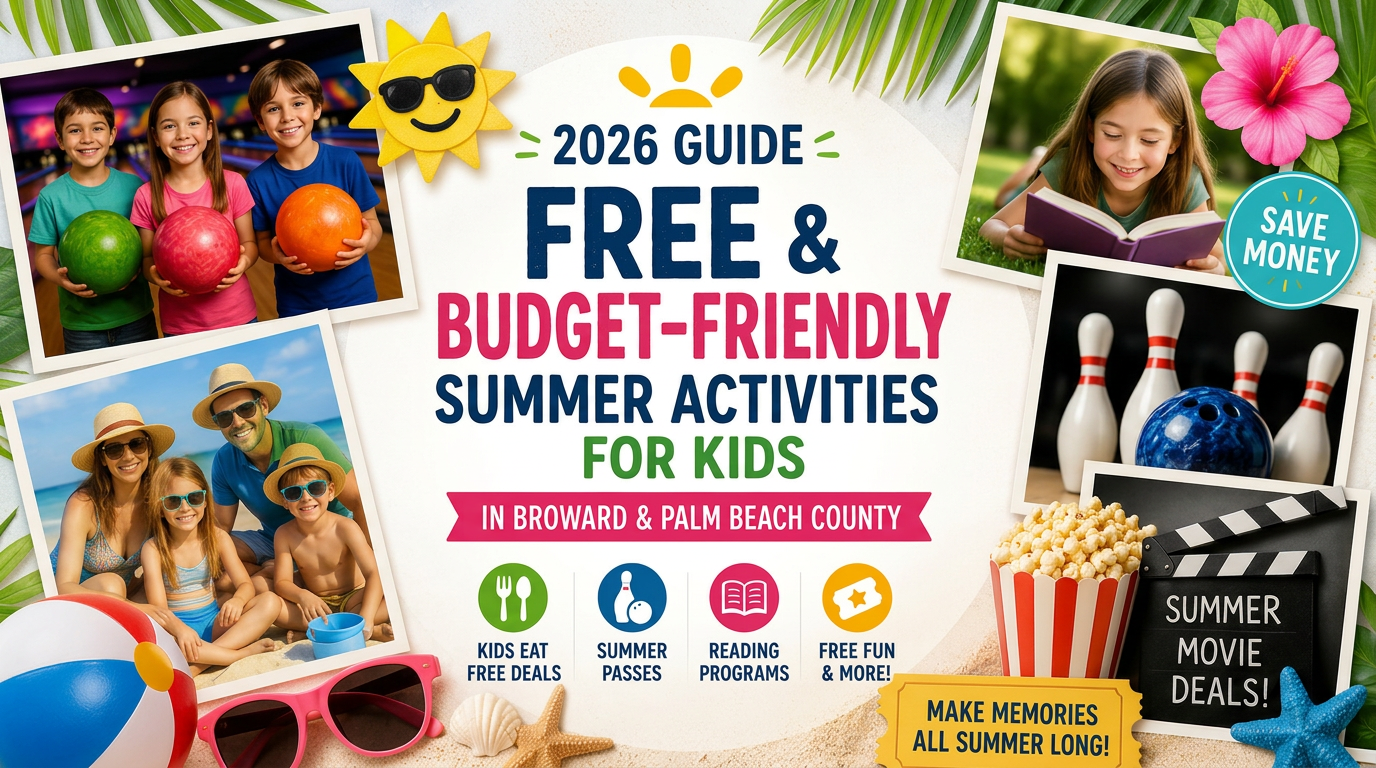The Best Free & Cheap Summer Activities for Kids in Broward & Palm Beach County (2026)